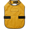 Bekzu Hoodless Pet Raincoat Large Mustard Charcoal Trim - Product view